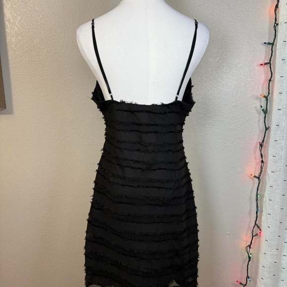 Black Textured Mini Dress – Cotton Candy LA – Size L - Picture 2 of 8